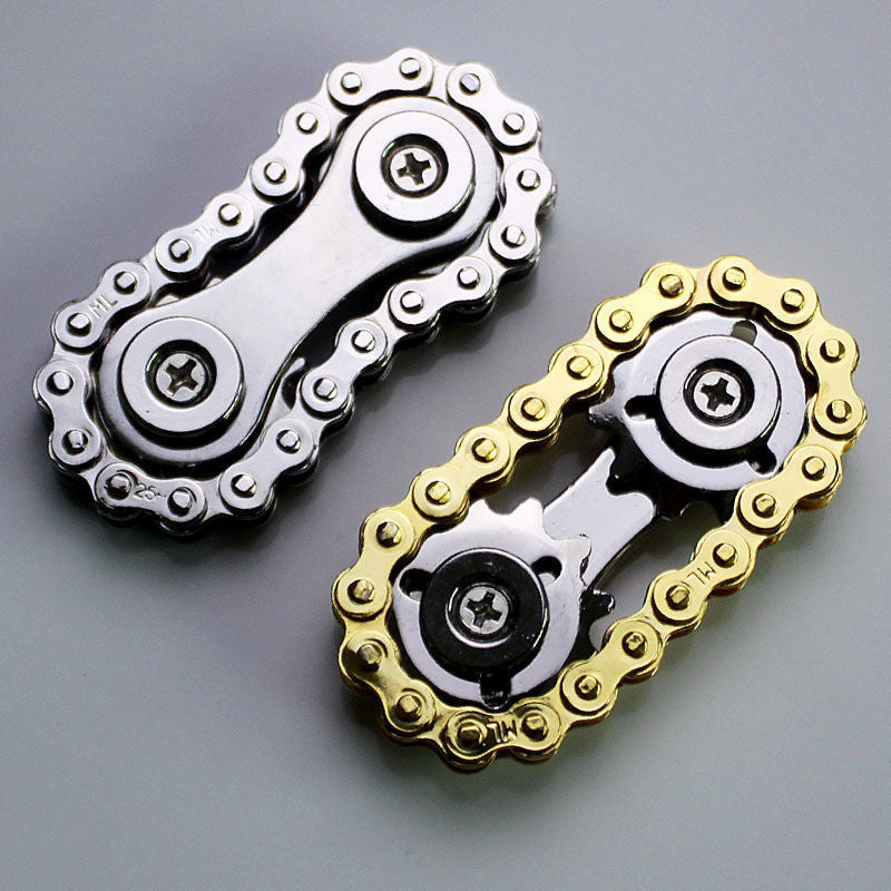 Stylish RiderX Bike Chain Fidget Spinner for Anxiety Relief