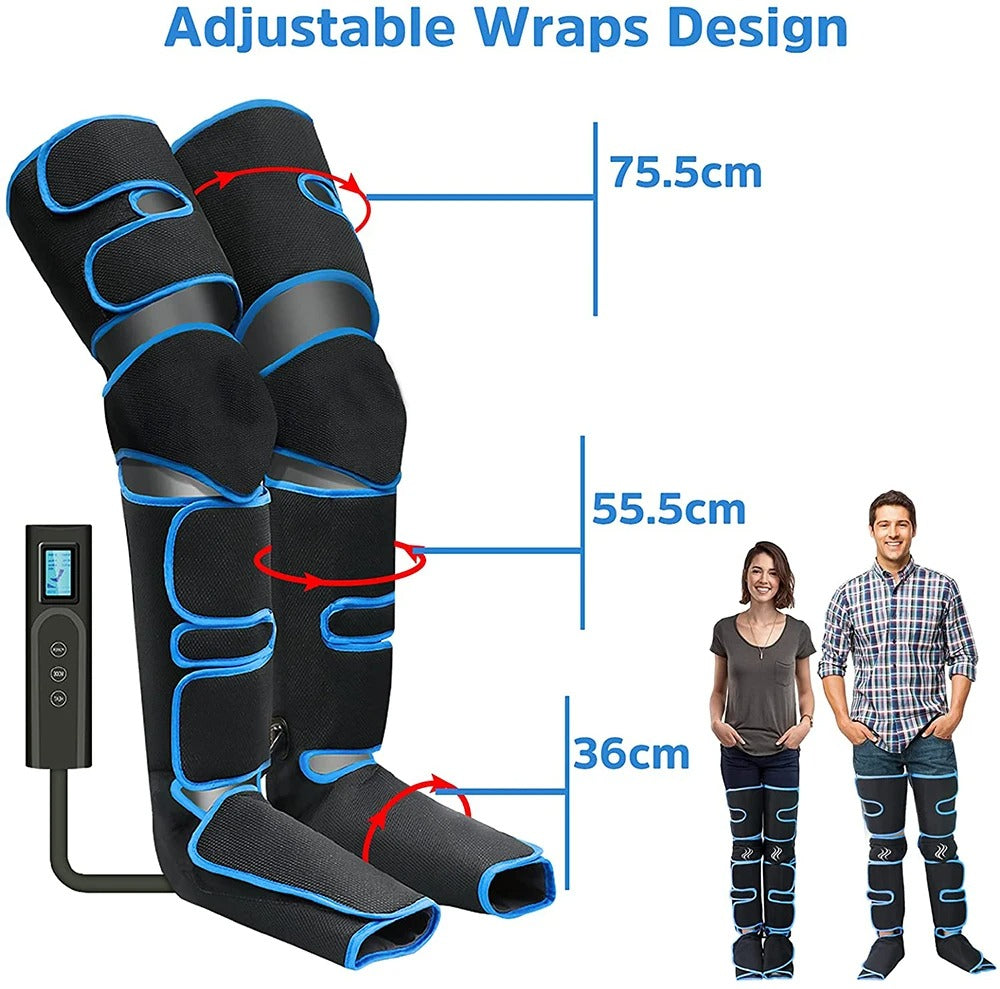 RecoverEase™: 6-Mode Air Compression Leg Relaxer & Heating Massager