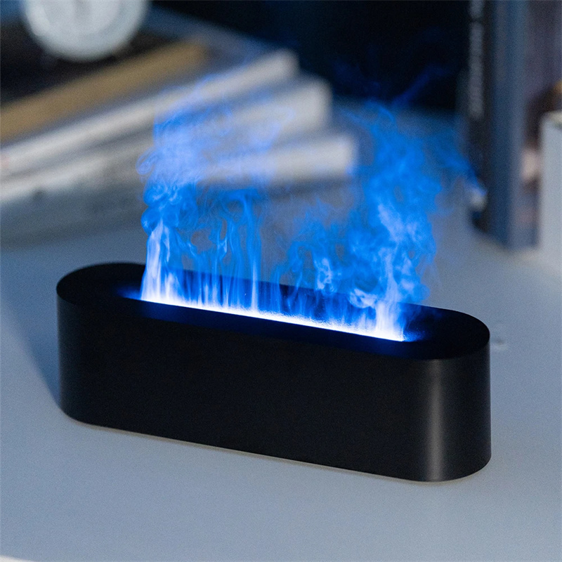 Serene Flame - Ultrasonic Humidifier Aroma Diffuser, LED Oil Lamp, Fire Effect for Home
