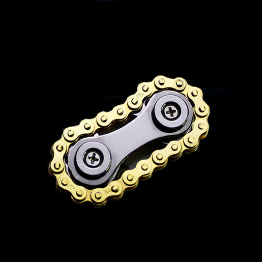RiderX Bike Chain Premium Metal Fidget Spinner: Unique Chain Design for Stress Relief & Focus Enhancement