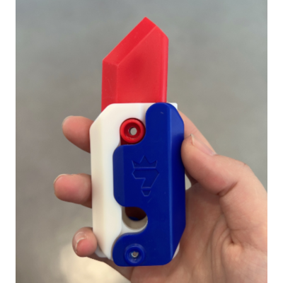 SpinBlade 3D Printed Fidget Spinner Knife for Adults and Kids