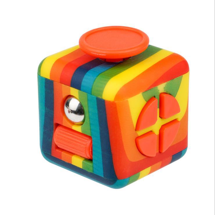 Rainbow NeoHex™ 6-Sided Fidget Cube for Stress Relief