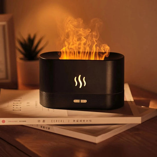Serene Flame Ultrasonic Humidifier Aroma Diffuser
