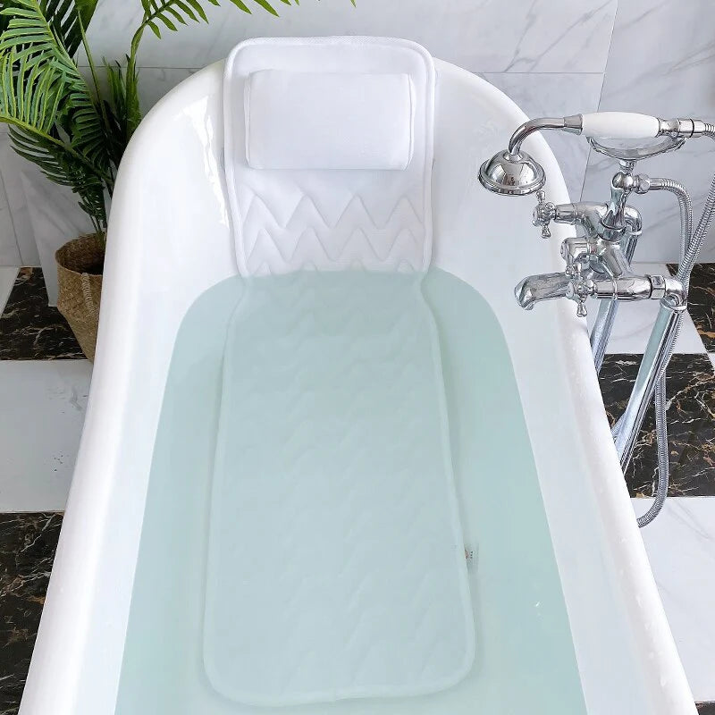 AquaEase™ Luxury Full Body Bath Pillow - Soft, Quick-Dry Cushion for Tub Comfort