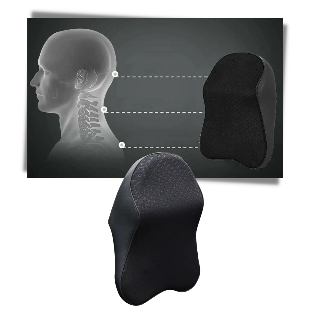 Ergonomic Car Headrest Pillow - Memory Foam Neck Support for Driving Comfort