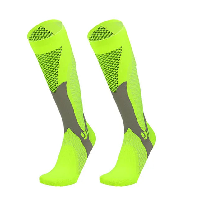 Neon Green Active Compression Socks