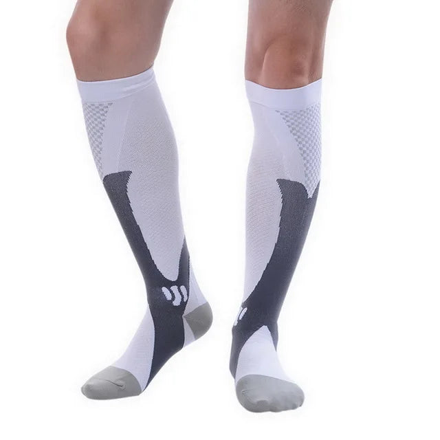 White Active Compression Socks
