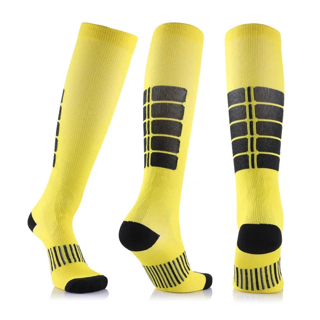 Yellow Active Compression Socks