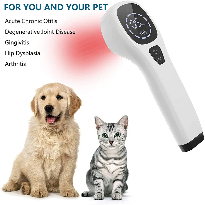 Versatile LaserHeal therapy device for arthritis, muscle pain, and injury recovery - safe for the entire family, including pets