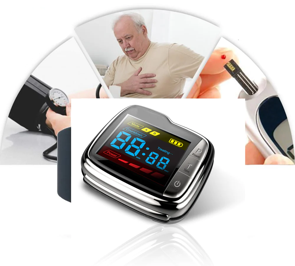 VitaLase Laser Therapy Watch with additional nasal applicator for effective treatment of nasal congestion and enhanced microcirculation