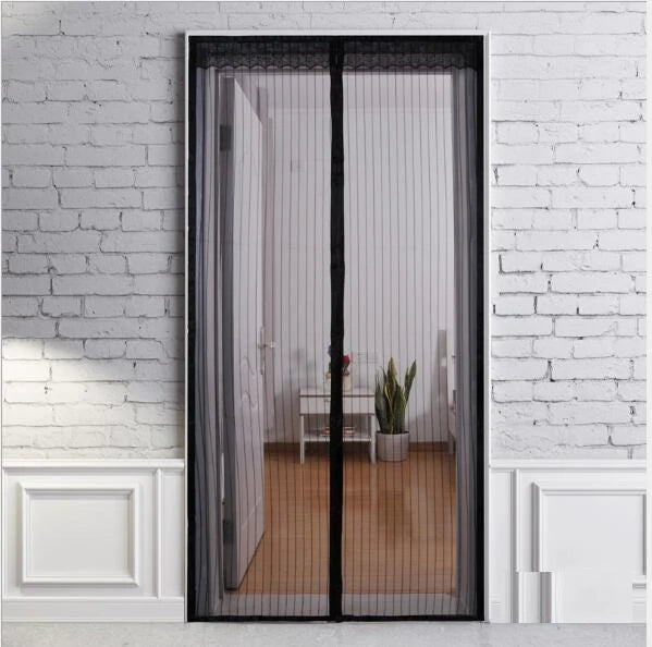 Magic Mesh Hands-Free Magnetic Screen Door - Durable, Auto-Close, Fits All Door Sizes, Bug & Insect Barrier