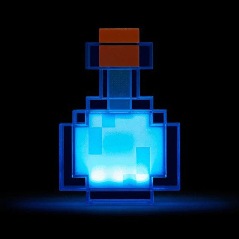 Pixelated Magic: Minecraft Potion Bottle LED Lamp