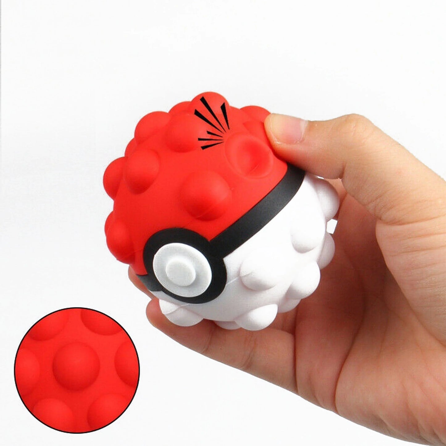 Glowing Squeeze Pokemon Fidget Ball Toy - Stress Relief & Sensory Fun