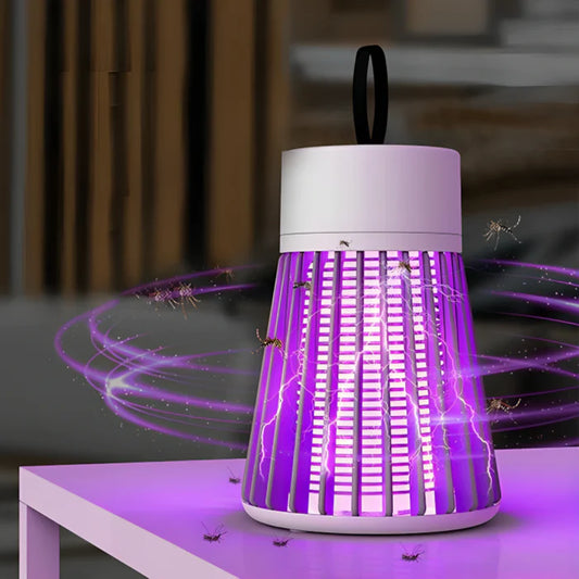 Portable mosquito zapper lamp for chemical-free insect control