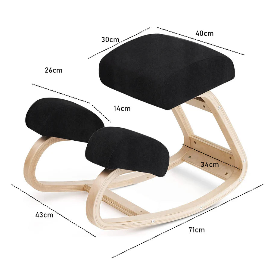 Hart Haven ergonomic kneeling chair black
