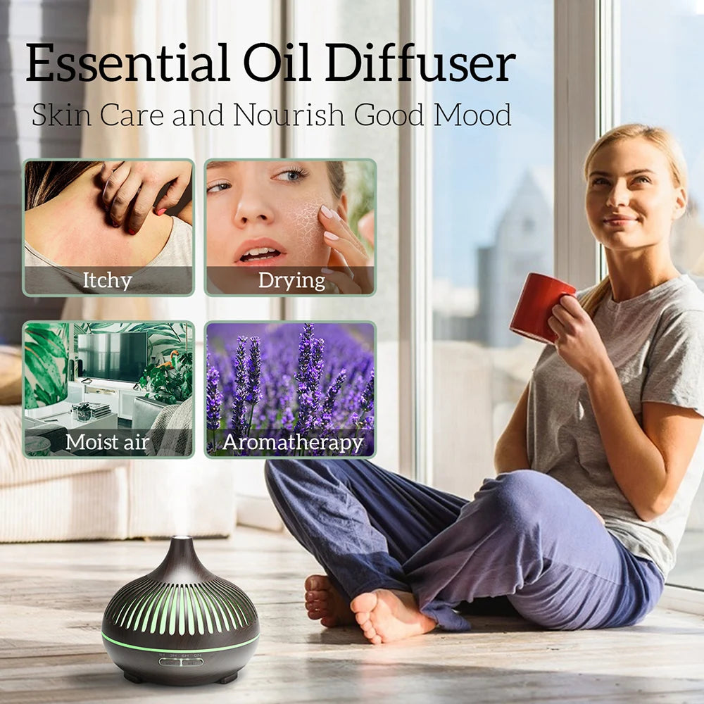 Wood Grain™ Aromatherapy Essential Oil Diffuser for Skin Care