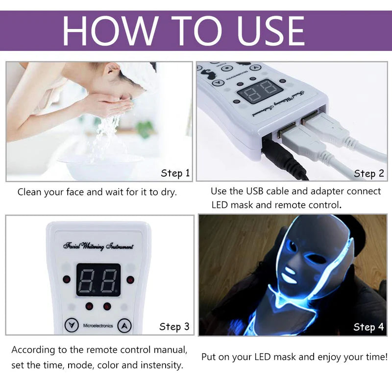 GlowRevive™ - LED Light Therapy Mask for Youthful Skin