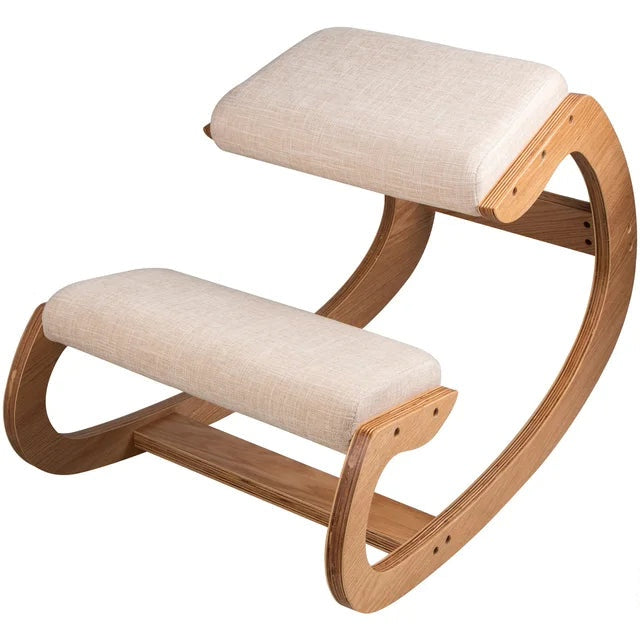 Eco-friendly Amsterdam Kneeling Chair made with sustainable materials, supporting back health and environmental consciousness