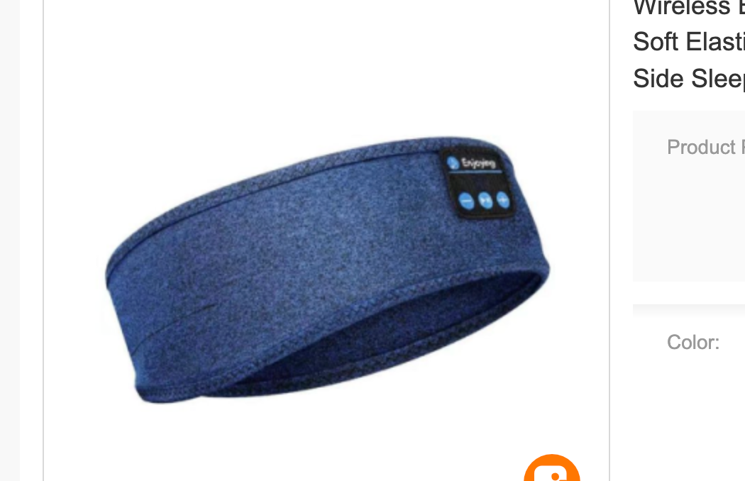Blue SleepWave Headband for Side Sleepers and Light Sleepers