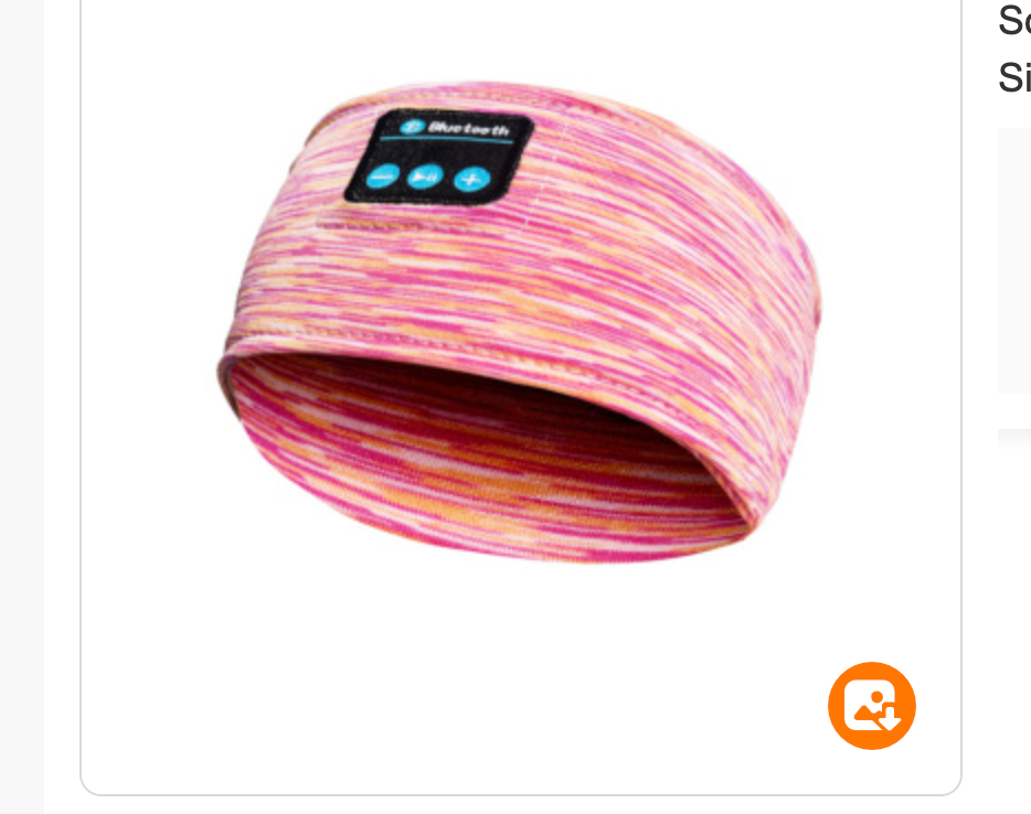 Orange and Pink SleepWave Headband