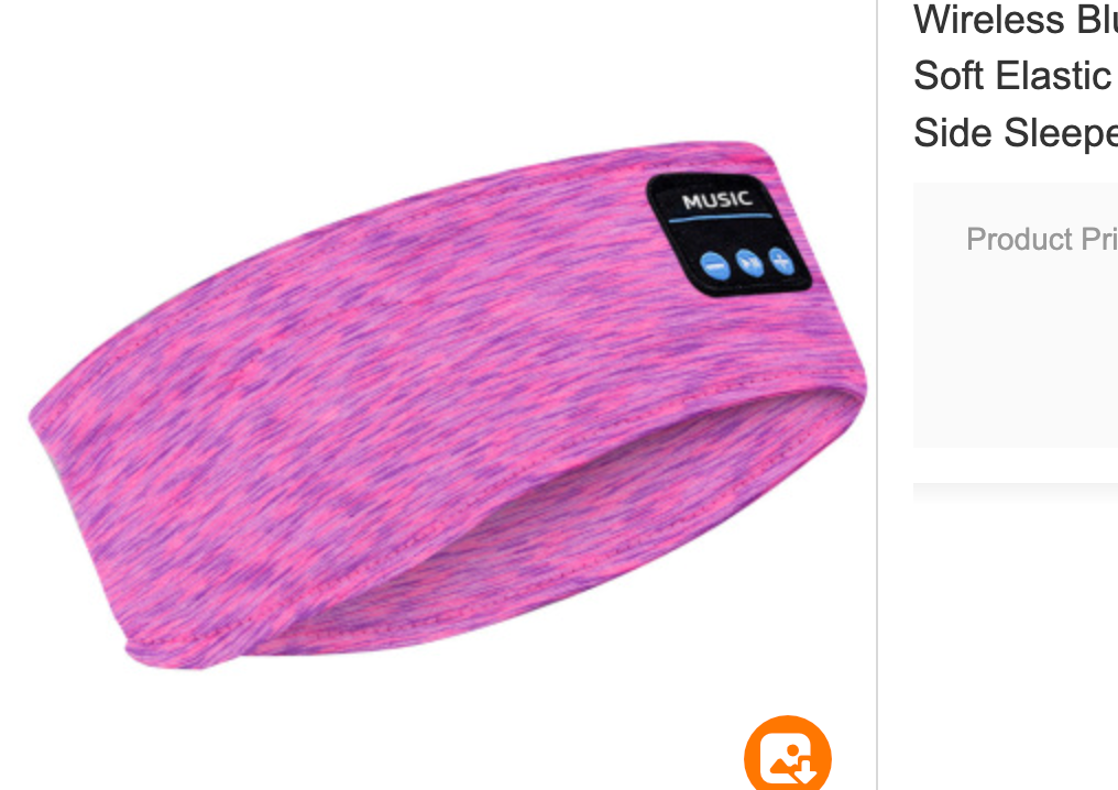 Pink One-Size Comfortable Noise Masking Sleep Headphones