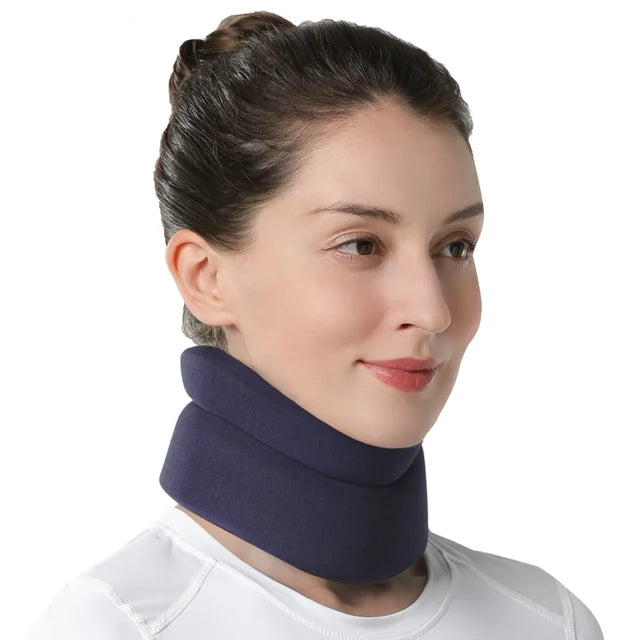 Woman Wearing CerviRest Adjustable Sleep Collar