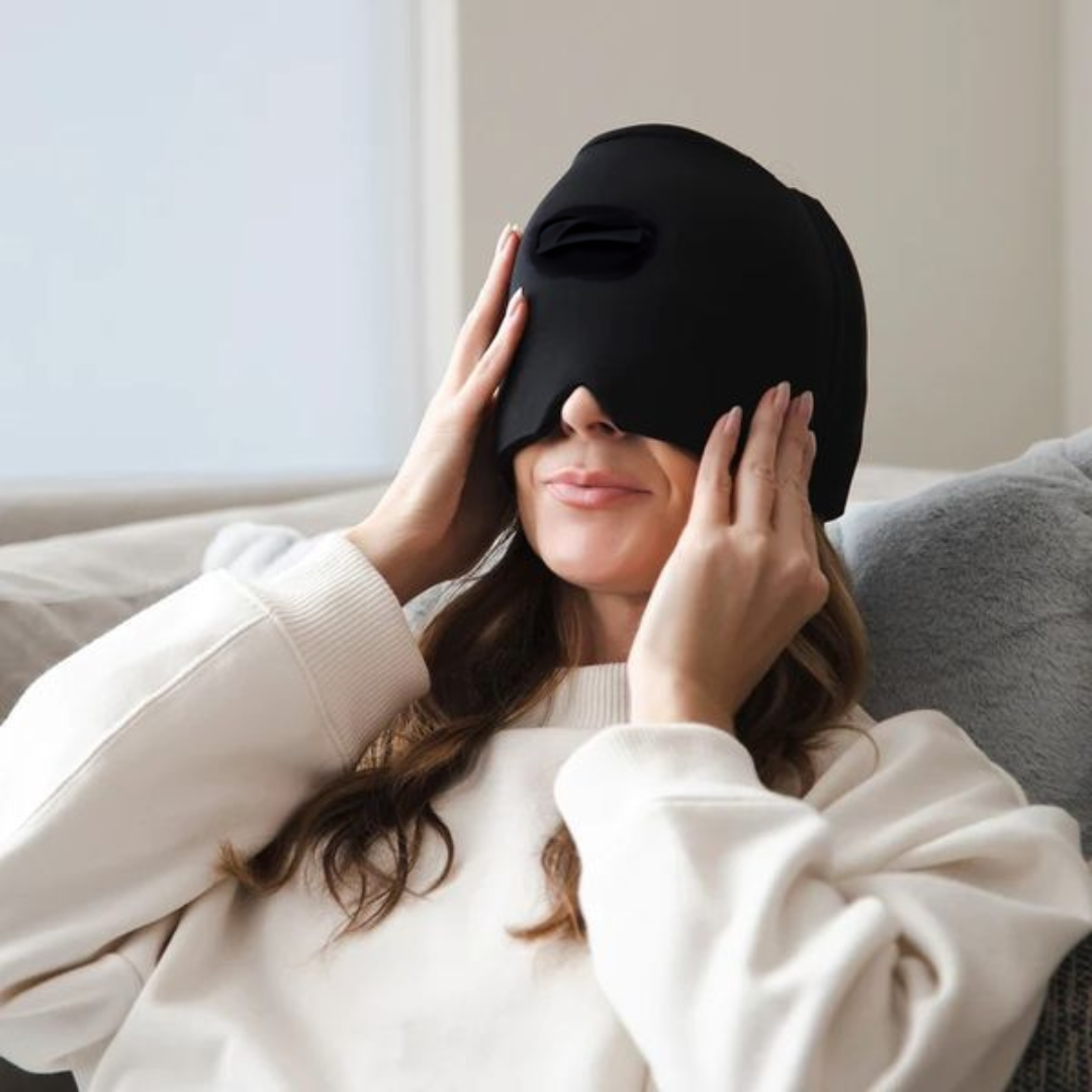 Black Cold Therapy Cap for Headache
