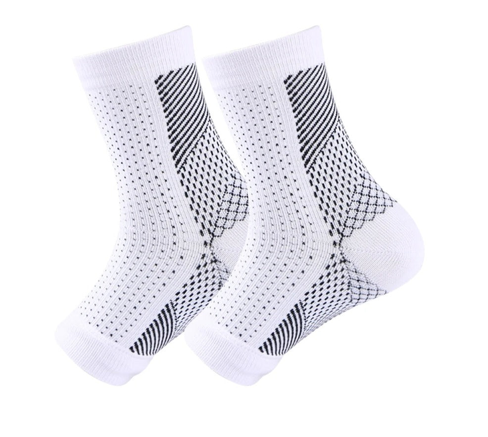 Compression socks white for women and men