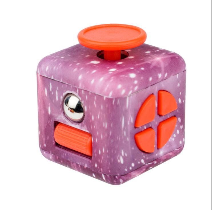 Purple NeoHex™ 6-Sided Fidget Cube for Stress Relief