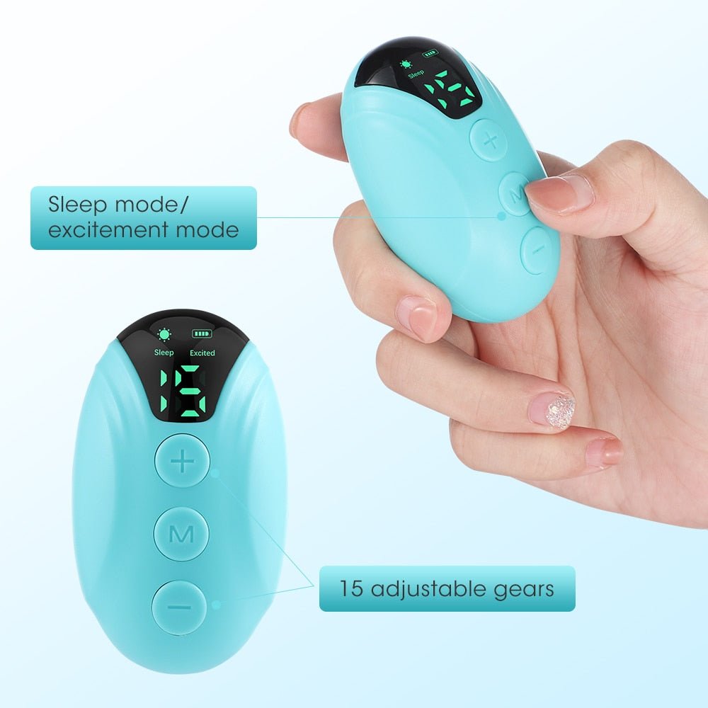 Handheld sleep aid device with ergonomic design for relaxation and stress relief