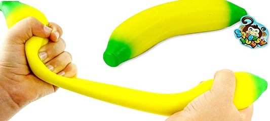 The Original Banana Fidget Squishy - Vibrant Sensory Desk Toy for Stress Relief and Fun