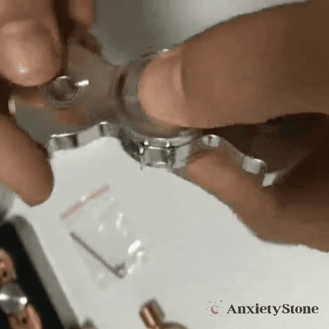 Stylish silver fidget spinner for enhanced focus