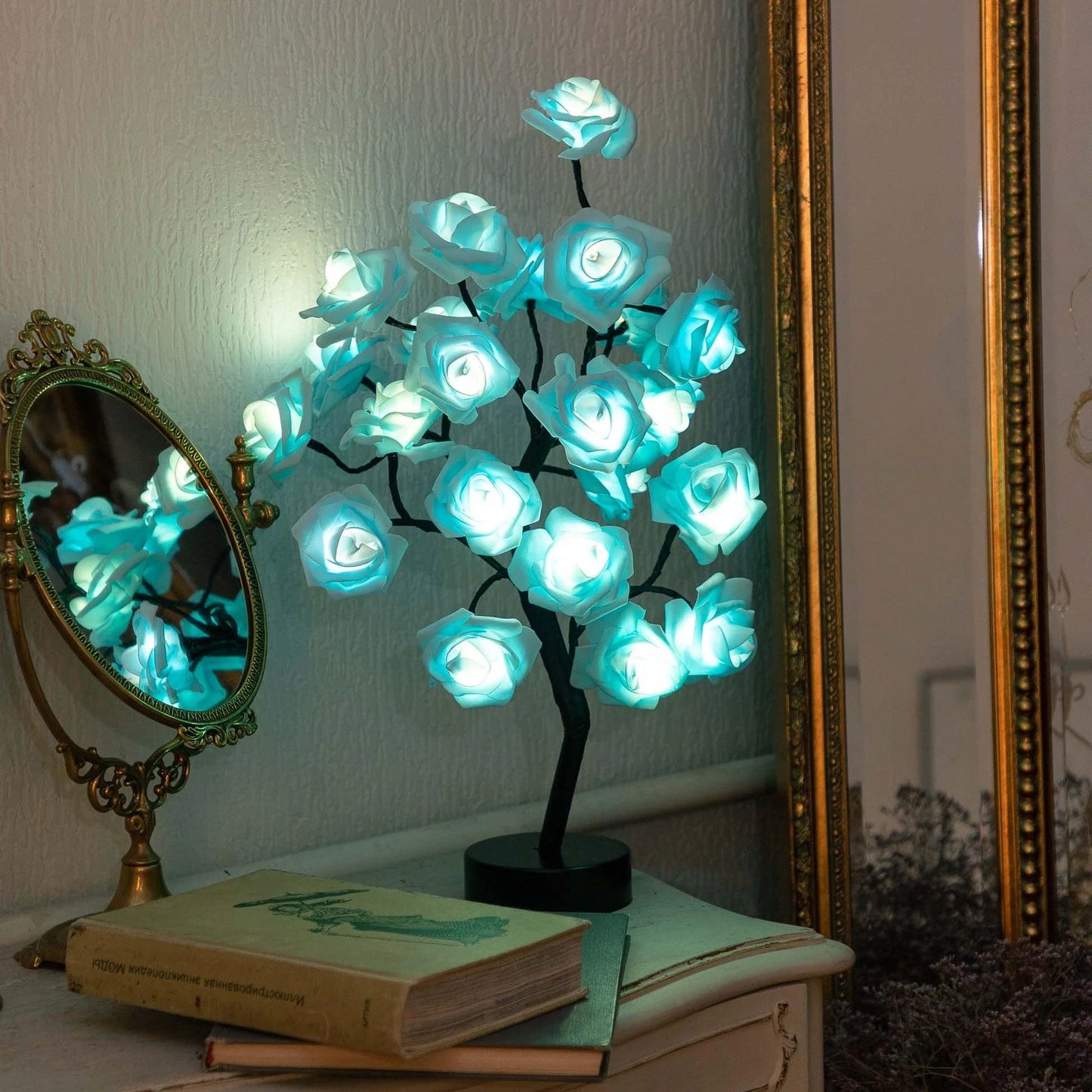 Enchanted Blossom Tree Lamp - Handcrafted, Warm White LED, Romantic Home Decor Light