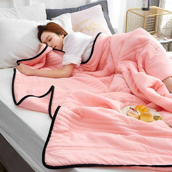 Pink Dutch Ice Cooling Calming Blanket for Hot Sleepers