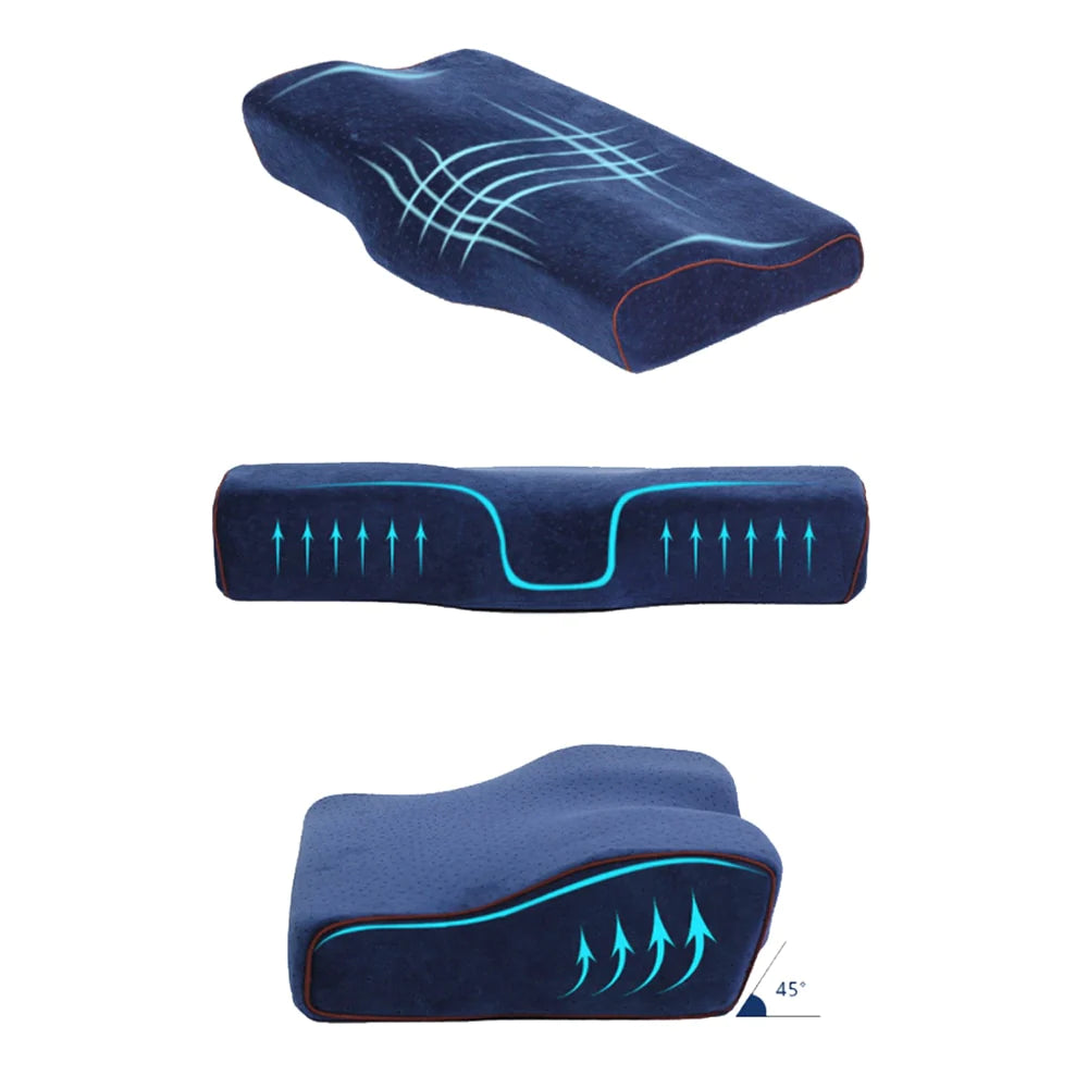 Supportive pillow for neck pain relief and better sleep quality and no snoring