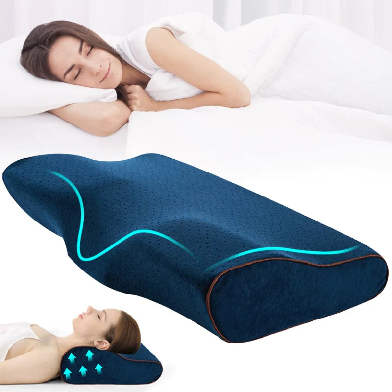 Neck support pillow for restful sleep